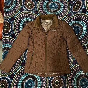 Columbia Quilted Thermal Heavenly Jacket Insulated, Water Resistant Olive Medium